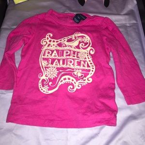 Long sleeve pink shirt